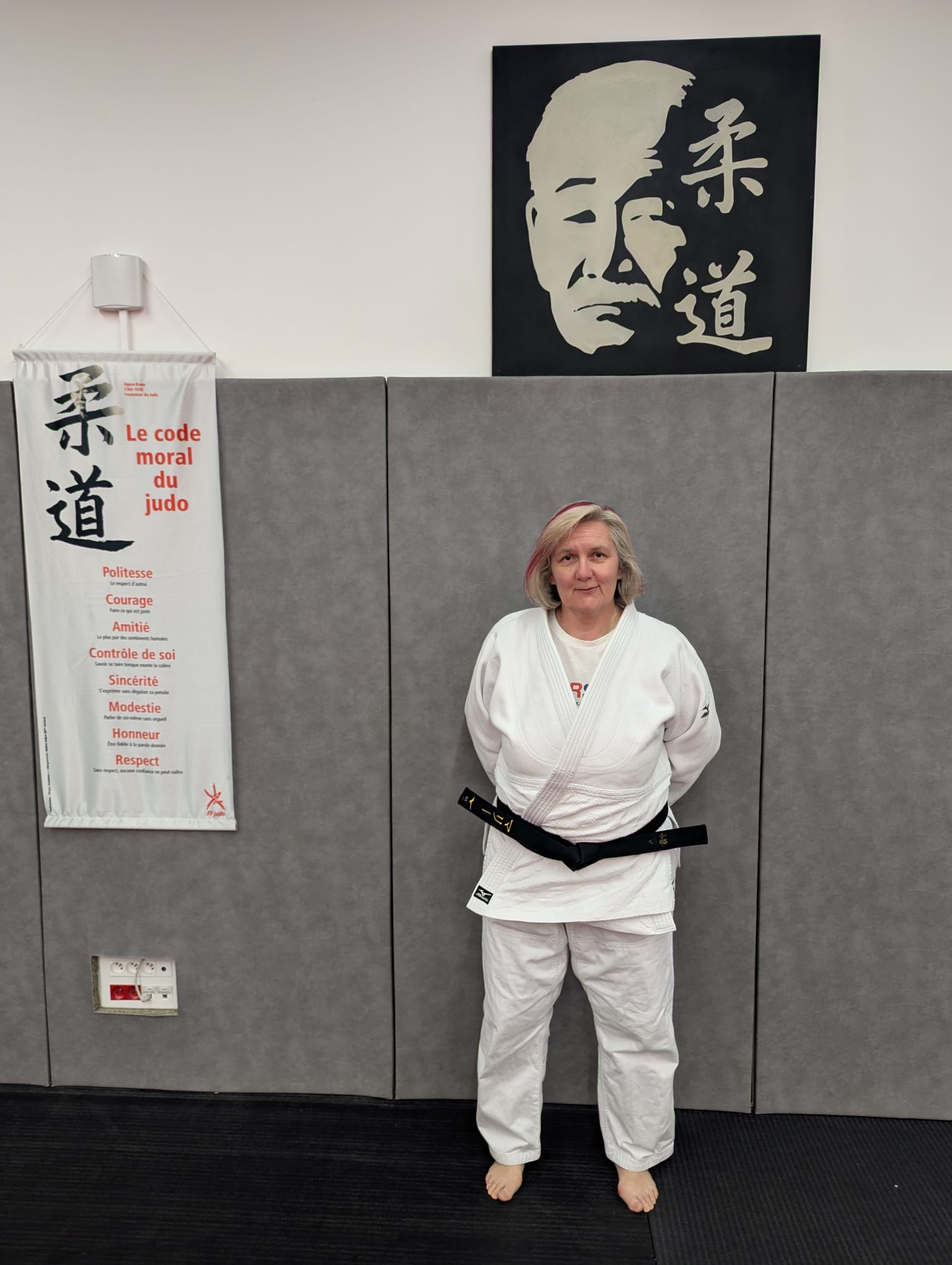 Marie France Renaux, enseignante de judo